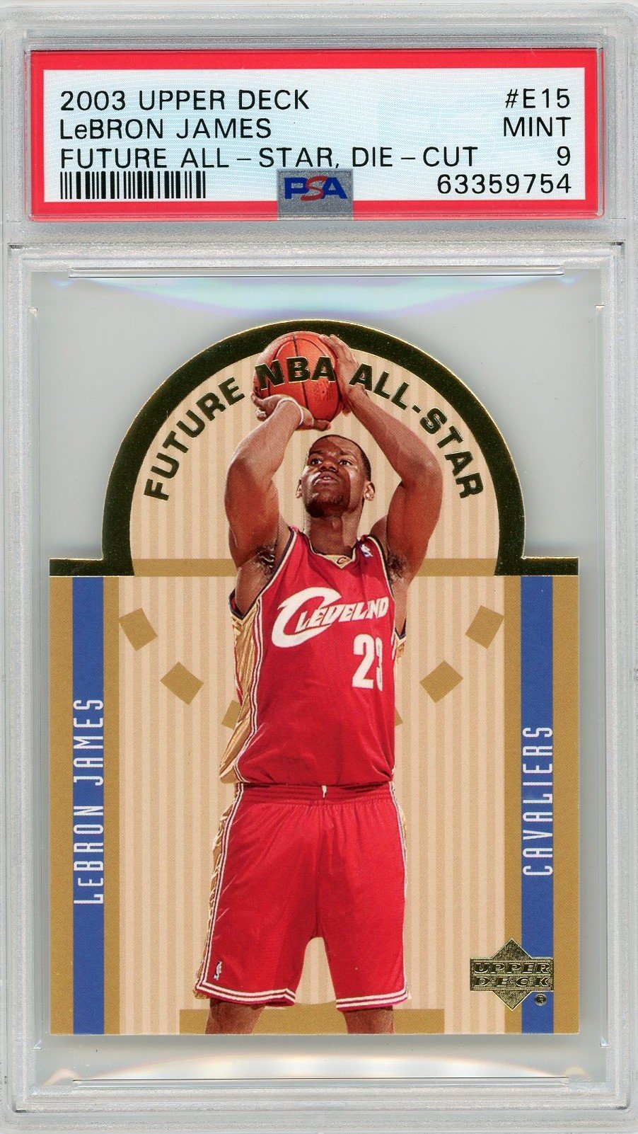2003 UD Lebron james RC PSA 9 2003 Upper Deck LeBron James Future